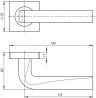 Ручка Armadillo (Армадилло) раздельная K.SQ52.KEA (KEA SQ001) CP-8 хром