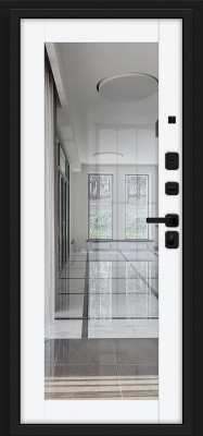 Флэт/SBlack Black Shell/White Silk