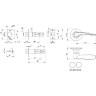 Ручка Punto (Пунто) защелка DK620 AC-PS (6020 AC-P) (без фик.) медь