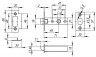 Защелка Fuaro (Фуаро) врезная PLASTP12-45-25 WH белый