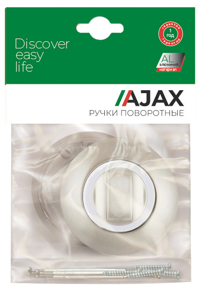 Ручка Ajax (Аякс) поворотная BK6.R.JR54 (BK6 JR) BL-24 черный