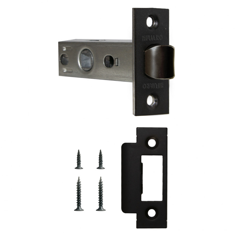 Защелка Fuaro (Фуаро) врезная METF12-45-25 (F12-45-25) BL черный