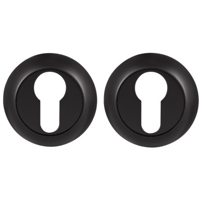 Накладка Ajax (Аякс) под цилиндр ET.R.JR54 (ET JR) BL-24 черный