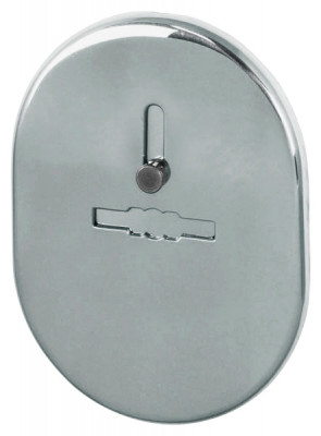 Накладка Fuaro (Фуаро) на сувальдный замок ESC.S-lift.SF/OV.476 (ESC 476) с шторкой СР хром