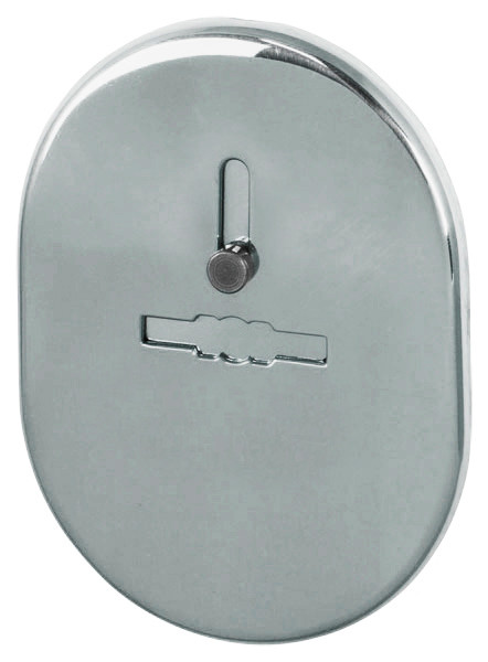 Накладка Fuaro (Фуаро) на сувальдный замок ESC.S-lift.SF/OV.476 (ESC 476) с шторкой СР хром