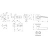 Ручка Punto (Пунто) защелка DK620 MAB-ET (6020 MAB-E) (кл./фик.) мат. бронза