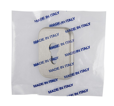 Декоративная Armadillo (Армадилло) Квадратная накладка на цилиндр ET-DEC SQ (ATC Protector 1) SN-3 Мат.никель