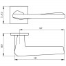 Ручка Armadillo (Армадилло) раздельная K.USS52.TORSO (TORSO USS) BPVD-77 вороненый никель