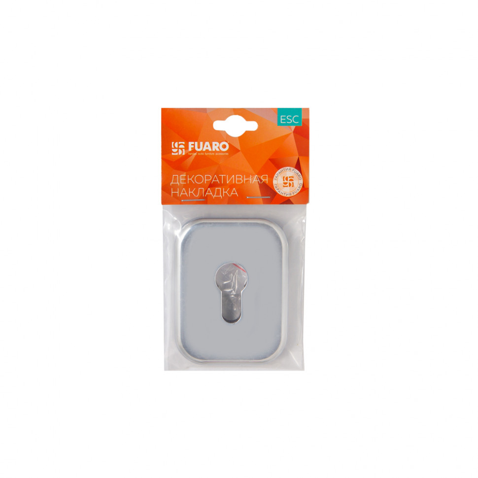 Накладка Fuaro (Фуаро) на цилиндр ESC.C.XL/K.486 (ESC 486-C SQ XL) BL черный (1 шт.)