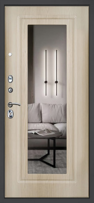 Стальная дверь «Викинг» с зеркалом