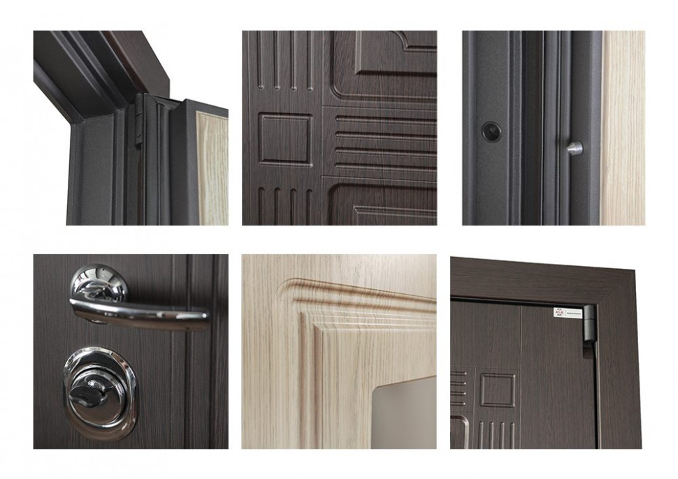 Стальная дверь «Викинг» с зеркалом