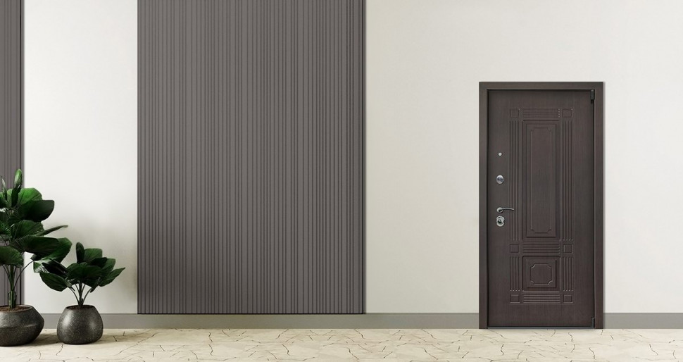 Стальная дверь «Викинг» с зеркалом