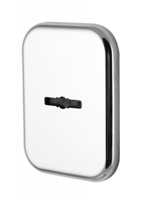 Декоратив. Armadillo (Армадилло) Квадратная накл. на сувальдный замок со шторкой PS-DEC SQ CT (ATC Protector 1) CP-8 Хром