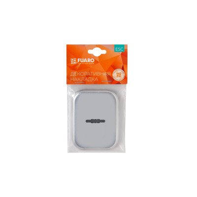 Накладка Fuaro (Фуаро) на сувальдный замок ESC.S.XL/K.486 BL (SC 486-S SQ XL) со шторкой черный (1шт.)