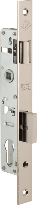Корпус Kale kilit (Кале килит) узкопрофильного замка с защёлкой 153 (20 mm) w/b (никель)