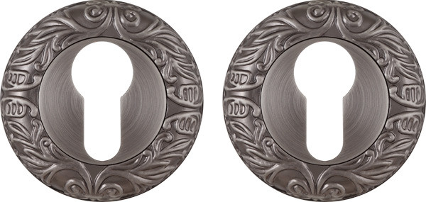 Накладка Fuaro (Фуаро) под цилиндр ET.R.SM58 (ET SM) AS-3 античное серебро