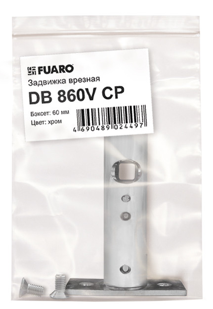 Задвижка Fuaro (Фуаро) врезная DB 860M CP усовершенствованная (хром) 60мм