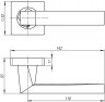 Ручка Armadillo (Армадилло) раздельная K.SQ52.CORSICA (CORSICA SQ003) MWSC-33 итальянский тисненый