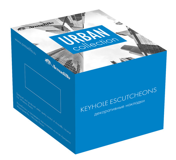 Накладка Armadillo (Армадилло) под цилиндр ET.K.USQ52 (ET USQ) CP-8 хром