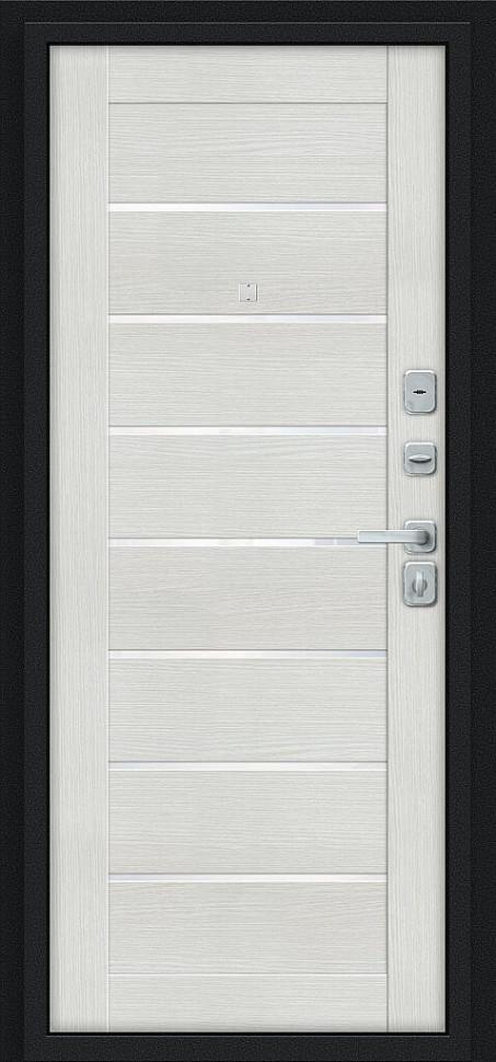 Техно/BChrome Букле черное/Bianco Melinga