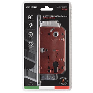 Корпус Fuaro (Фуаро) врезного замка MAGNM85C-50/BL INOX CP-8 хром (блистер)