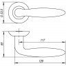 Ручка Punto (Пунто) раздельная R.TL54.BASIS (BASIS TL) SN/CP-3 матовый никель/хром