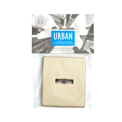 Накладка Armadillo (Армадилло) на сувальдный замок ESC.S-auto.USS/K (PS Protector/USS) FSG флорентийское золото