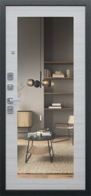 Стальная дверь "Next 1" с зеркалом