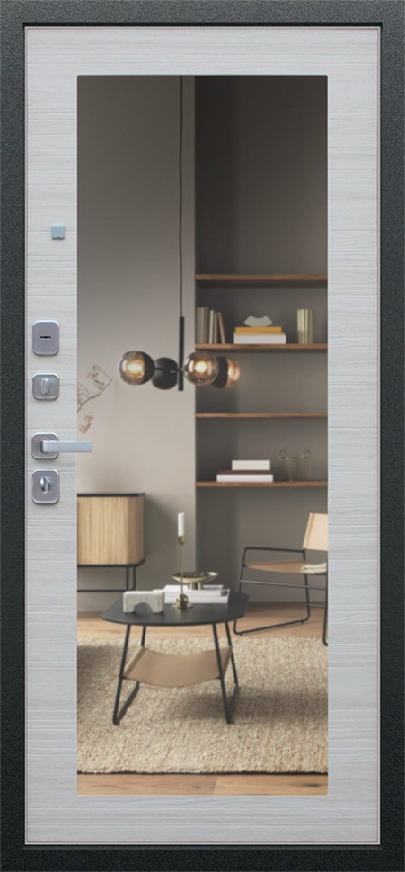 Стальная дверь "Next 1" с зеркалом