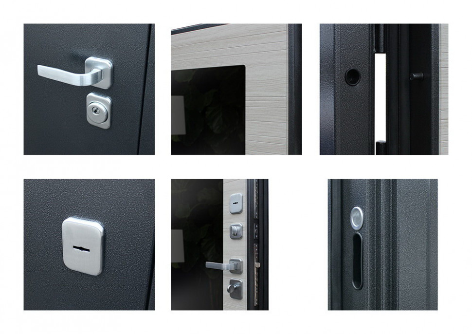 Стальная дверь "Next 1" с зеркалом