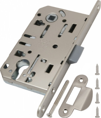 Корпус замка AGB (АГБ) под цил. MEDIANA EVOLUTION B01103.50.34.567 с отв. планкой B01000.13 (мат хром)