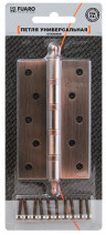 Петля Fuaro (Фуаро) универсальная IN5400UA-BL CP (4BB/A/BL 125x75x2,5) хром БЛИСТЕР