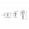 Цилиндровый Punto (Пунто) механизм MaxPro7002Knob70mm(30+10+30) SN никель 7key с вертушкой