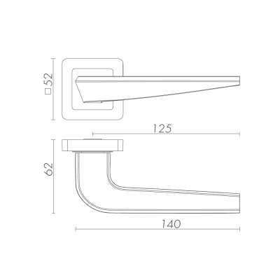 Ручка Fuaro (Фуаро) раздельная K.XM52.BIO (BIO XM) BL-24 черный