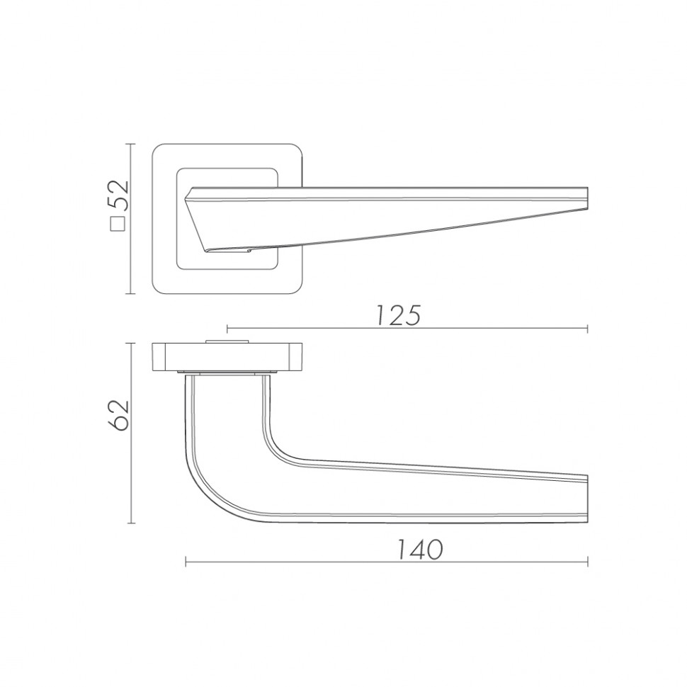 Ручка Fuaro (Фуаро) раздельная K.XM52.BIO (BIO XM) BL-24 черный