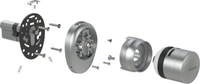 Электронный Armadillo (Армадилло) замок ROTATOR EL.RT01.01 SC матовый хром