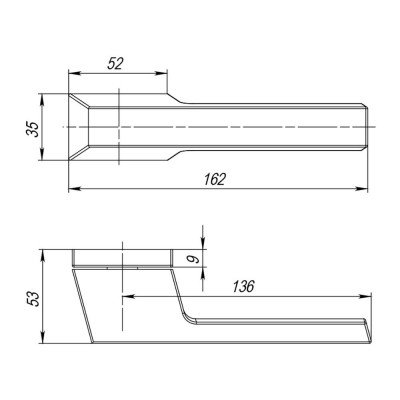 Ручка Punto (Пунто) раздельная K.QSL52.TITAN СP/WH-19 хром/белый