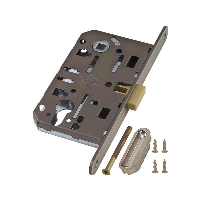 Корпус AGB (АГБ) замка магнит. под цил. MEDIANA POLARIS B06103.50.12.567 с отв. планк B02402.05 (ант бр)