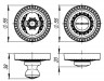 Ручка Armadillo (Армадилло) поворотная BK6.R.CL55 (BK6/CL) AS-9 античное серебро