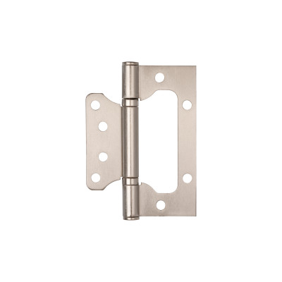 Петля Ajax (Аякс) универсальная без врезки IN4000W SN (100/P-2B 100x2,3) мат.никель