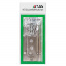 Петля Ajax (Аякс) универсальная без врезки IN4000W SN (100/P-2B 100x2,3) мат.никель