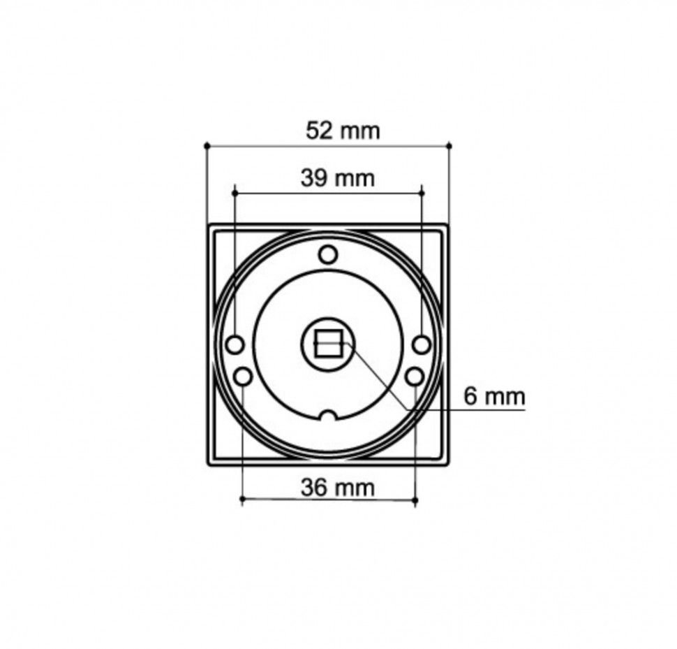 Ручка Armadillo (Армадилло) поворотная BK6.K.SQ52 (BK6/SQ) MWSC-33 итальянский тисненый