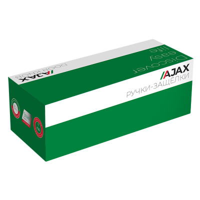 Ручка Ajax (Аякс) защелка DK682 BL-ET (6082 BL-E) (кл./фик.) черный