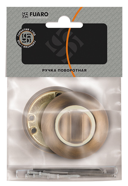 Ручка Fuaro (Фуаро) поворотная BK6.R.RM54 (BK6 RM) SG/GP-4 матовое золото/золото