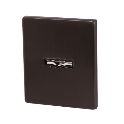 Накладка Armadillo (Армадилло) на сувальдный замок ESC.S-auto.USS/K (PS Protector/USS) BPVD вороненый никель