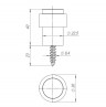 Упор Fuaro (Фуаро) дверной напольный STOPPER/14 (DS-14 ) BL-24 черный