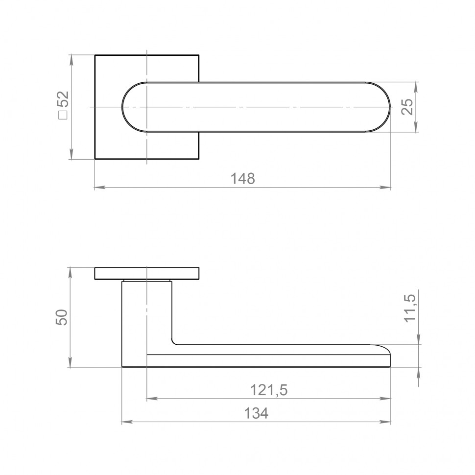 Ручка Ajax (Аякс) раздельная K.JS51.STAGE (STAGE JS) BL-24 черный