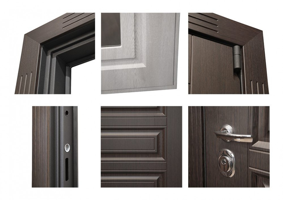 Стальная дверь "Гермес NEW" с зеркалом "Elit"