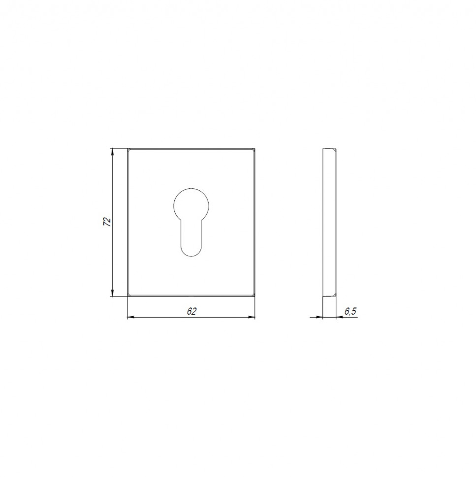 Накладка Armadillo (Армадилло) на цилиндр ESC.C.USS/K (ET Protector/USS) BPVD вороненый никель