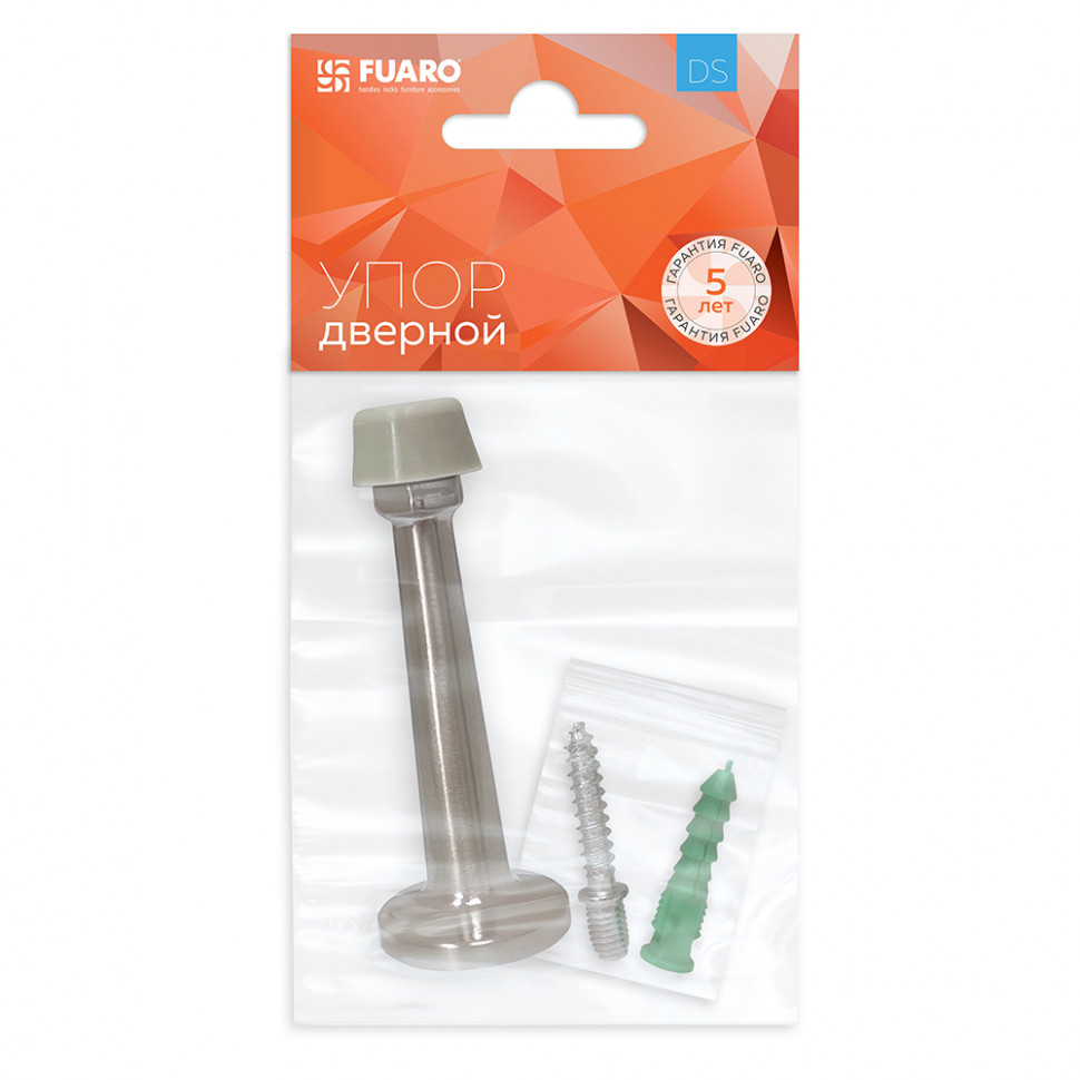 Упор Fuaro (Фуаро) дверной настенный STOPPER/15 (DS-15) SN-3 мат.никель